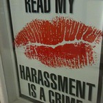 "Harassment is a crime" by StacieBee is licensed under CC BY-NC-SA 2.0.