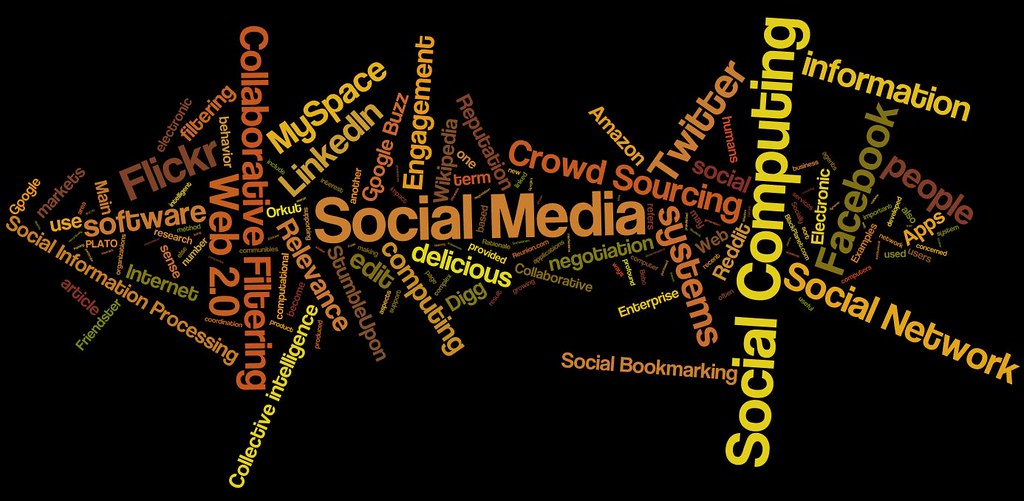 "social media, social networking, social computing tag cloud (#3)" by daniel_iversen is licensed under CC BY 2.0.